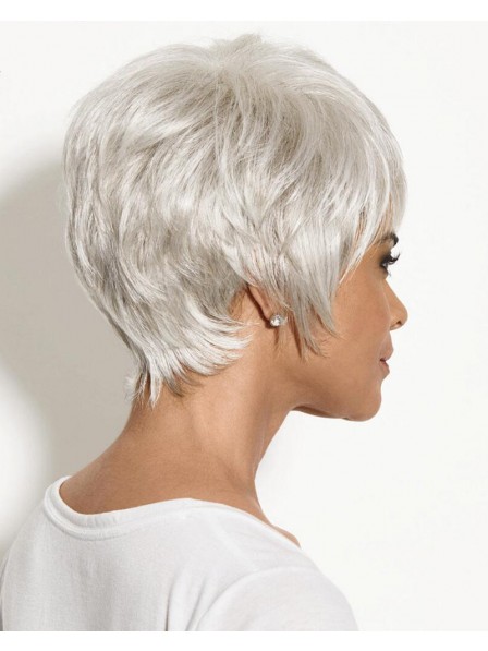 Edgy Trendy Pixie Wig With Feathery Piecey Razor Cut Layers
