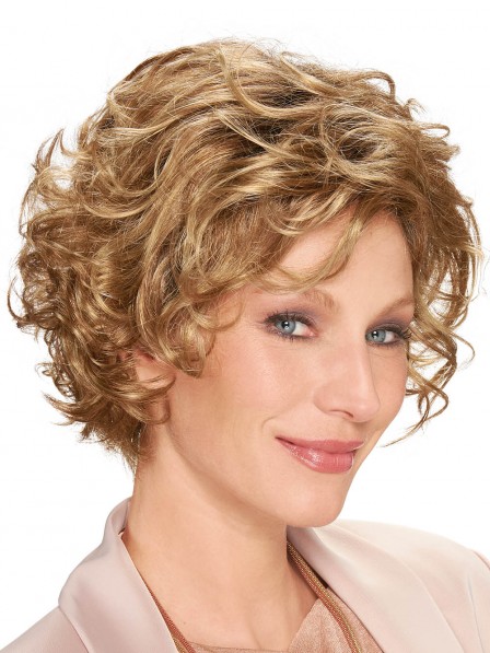 Lace Front Curly  Blonde Women Synthetic Wig