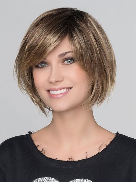 Lace Front Human Hair Wig With Bangs