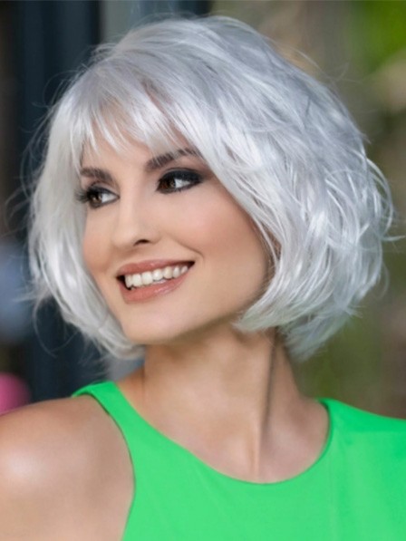 High Quality Full Lace Synthetic Grey Wigs