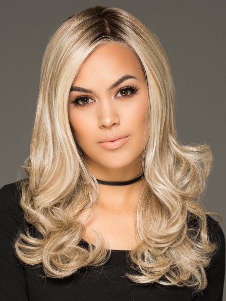 Blonde Long Layered Waves Lace Front Wig
