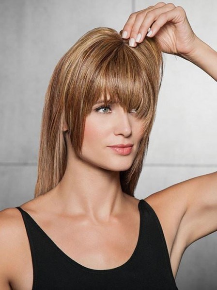 Heat-Friendly Synthetic Hair Modern Fringe Clip-in Bang