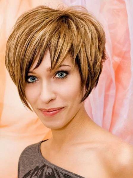 Ladies Short Remy Human Hair Celebrity Wigs 2021