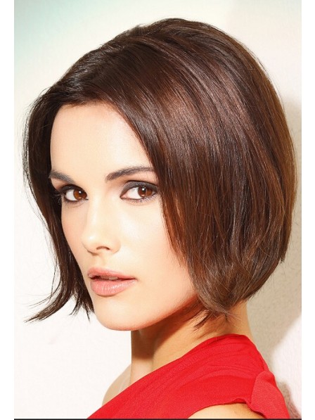 Short Lace Front Straight Human Hair Wig