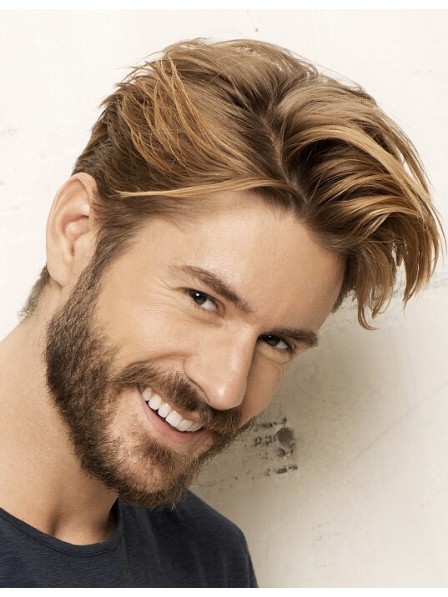 Full Lace Short Synthetic Mens Wig