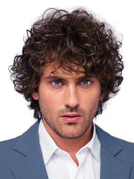 Synthetic Curly Wigs for Men Fast Ship