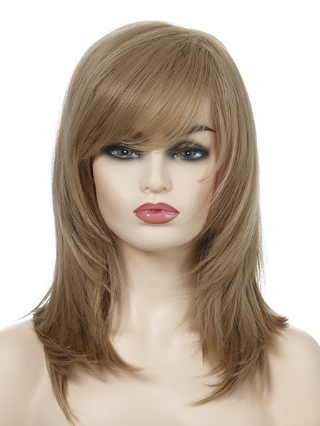 Fashion Long Blonde Wigs Natural Look