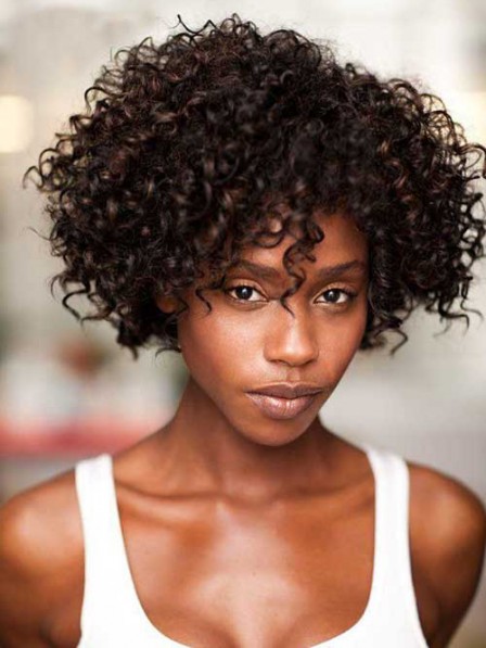 Short Curly Wig Capless For Black Women