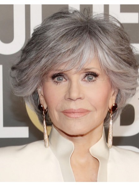 Jane Fonda Short Grey Wigs
