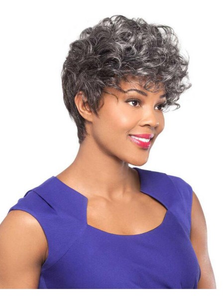 Trendy Crop-Style Wig With Layers Of Volume And Loose Curls