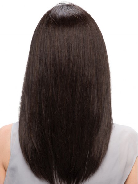 Human Hair Long Straight Lace Front Women Hair Wig 