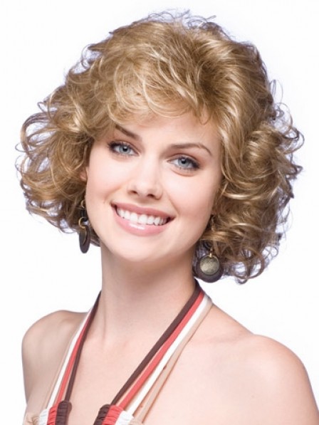 Short Curly Hair Synthetic Wig For Women 