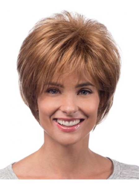 Short Layered Straight Synthetic Hair Wigs