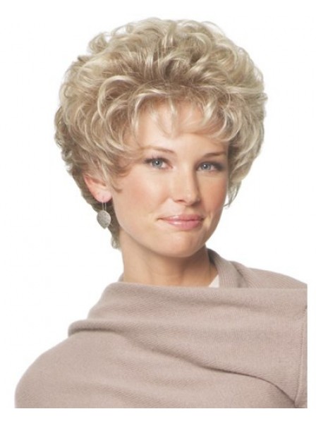Curly Capless Synthetic Hair Wigs