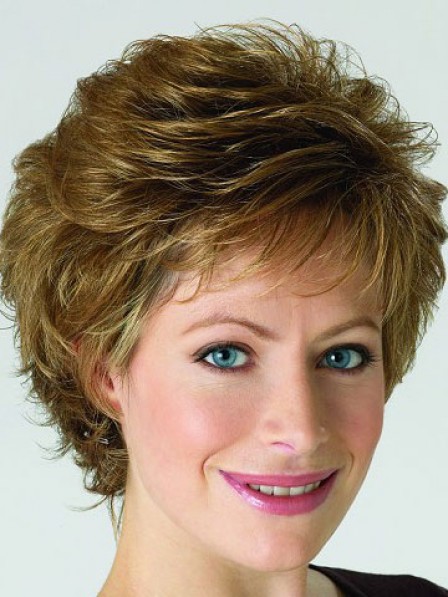 Layer Curly Capless Women Hair Wig With Bangs