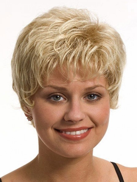 Synthetic Wavy Women Hair Wig With Bangs