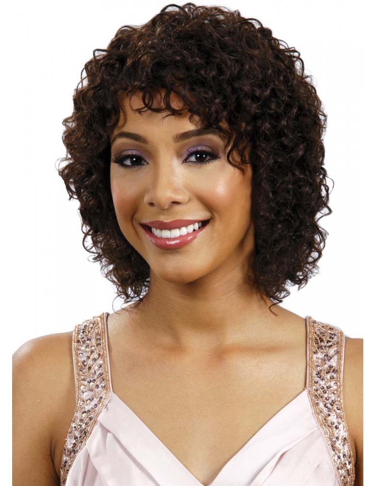 Bob Afro Short Curly Capless Cap Synthetic Wig For Black Women 
