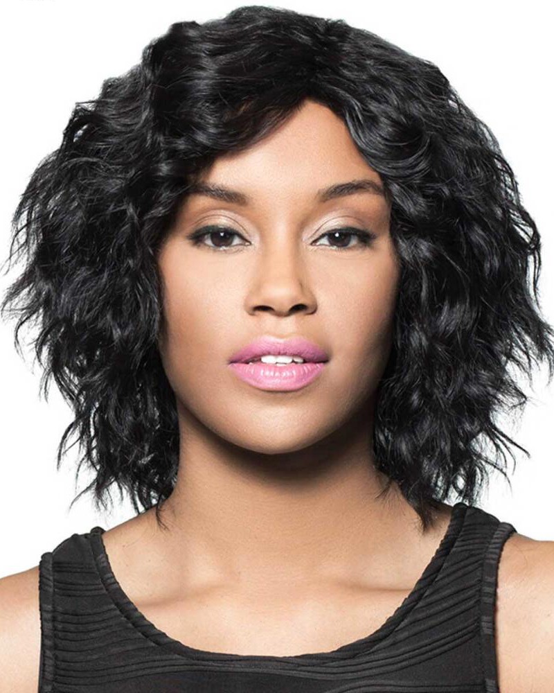 On-Trend Mid-Length Bob Wig In 100% Real Human Hair