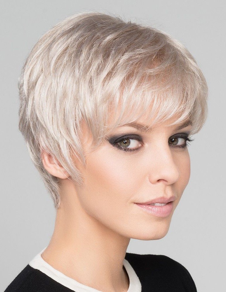 Short Pixie Cut Silver Grey Hair Wig - Rewigs.co.uk