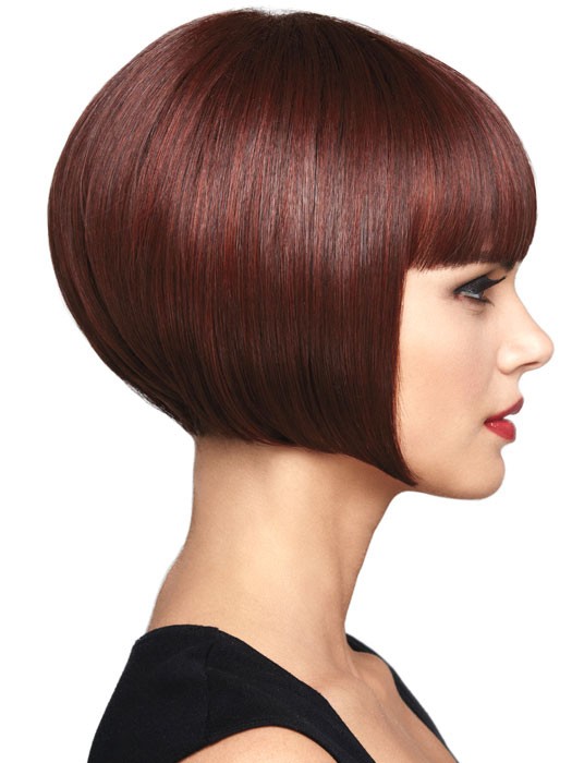 Bob Synthetic Straight Women Wigs With Full Bangs