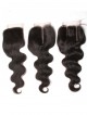 Human Hair Virgin Indian Remy Body Wave Weave 4 Bundles With Lace Closure