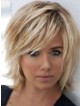 12 Inches Soft Layered Straight Blonde Capless Synthetic Wig