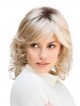 Classic Mid-Length Short Natural Blonde Synthetic Hair Wig