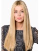 Extra Long Straight Blonde Lace Front Mono Top Wig