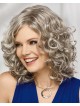 Flattering Mid-Length Bob Wig With Rich Layers Of Loose Barrel Curls