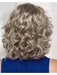 Flattering Mid-Length Bob Wig With Rich Layers Of Loose Barrel Curls