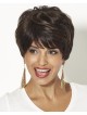 Human Hair Pixie Wig With Short Wavy Layers And A Tapered Back