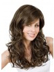 Light Brown Fashion Curly Long Synthetic Wig For Lady
