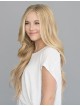 Long Blonde Lace Front Wig Without Bangs