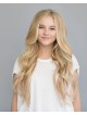 Long Blonde Lace Front Wig Without Bangs