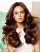 Long Brown Wavy Synthetic Hair Wig