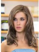 Shoulder Length Straight Layered Human Hair Lace Front Wig