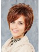 Chic Short Straight Blonde Capless Wig with Layers