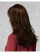 Ladies Long Dark Brown Capless Human Hair Wig