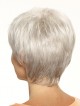Natural White Color Ladies Short Wig