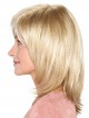 Shoulder Length Blonde Lace Front Mono Top Women Wig