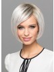 White Short Chic Bob Wig with Side Bangs