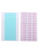 5 Sheets 50pcs 4cm*0.8cm Hair Tape Adhesive Glue Double Side Tape Waterproof For Lace Wig