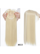 613 Blonde Straight Human Hair Toppers with Bangs