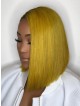Bronze Yellow BOB Hair Full Lace Wig