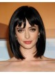 Celebrity Natural Black Synthetic Hair Bob Style Wig