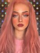 Coral Doll Coral Pink Lace Front Wig