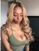 Dope Blonde Human Hair Lace Front Wigs