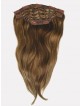 18" Straight Auburn 100% Human Hair Top Hair Pieces