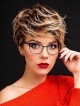 Health Design Full Lace Short 100% Human Hair Wigs With Bangs