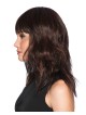 Heat-Friendly Synthetic Hair dark brown wig